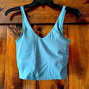 Blue workout tank